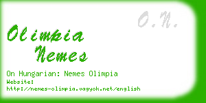 olimpia nemes business card